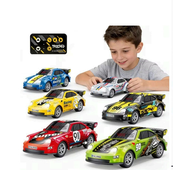 Mini RC Racing Car HG4-429 - 1:64 Scale with LED Lights & 2.4GHz App Control