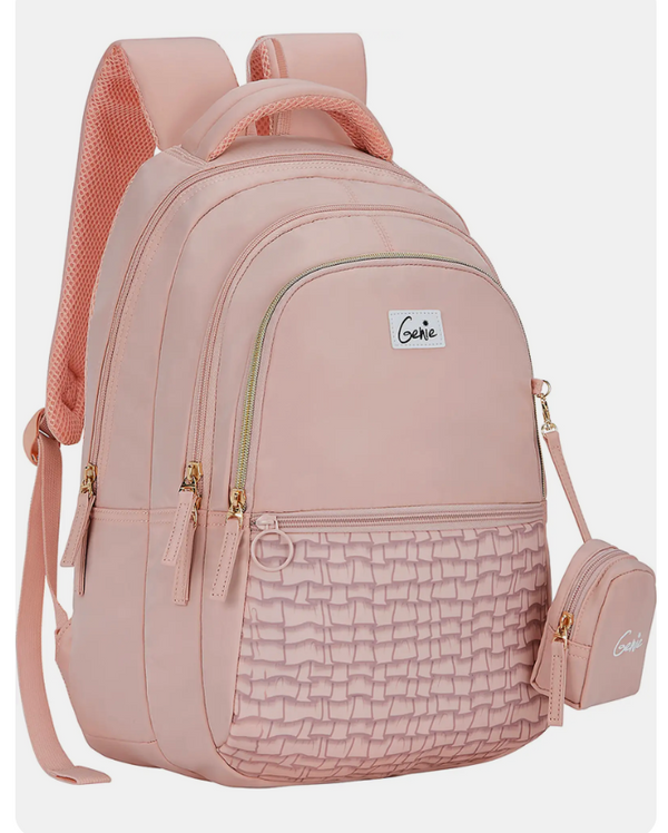 Genie Jewel School Backpack - Beige (JEWEL 17 SB)