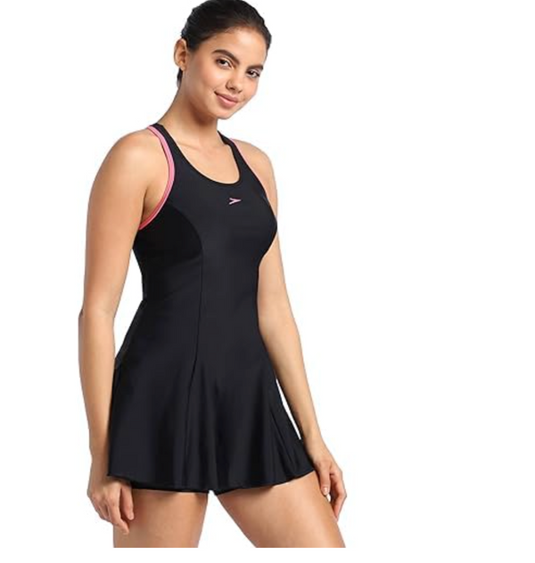 Speedo AF Racerback Swimdress with Boyleg – Women's Swimwear | TrueNavy/Marine Blue