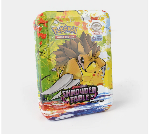 Pokémon TCG Scarlet & Violet – Shrouded Fable Mini Tin (Sandslash & Pikachu)
