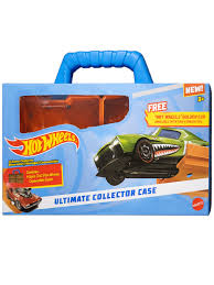 Hot Wheels Ultimate Collector Case - Stores 4 Cars (Free Hot Wheels Car Included)