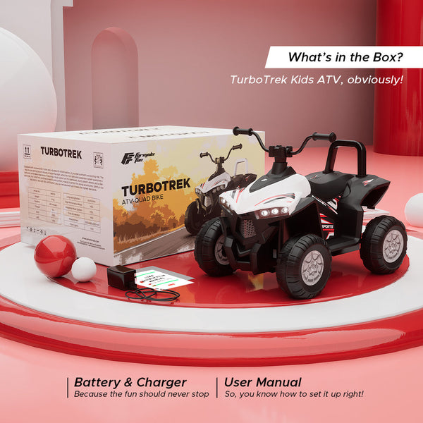 TurboTrek Kids ATV Quad Bike | Battery-Powered Ride-On for Children