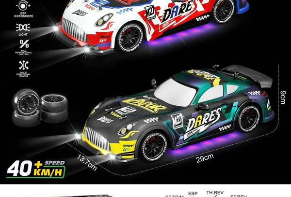 Aparna Dares RC Drift Car 4WD 40KM/H with LED & ESP Gyroscope