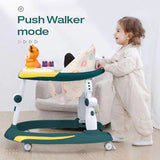 2-in-1 Baby Walker & Rocking Walker - Green Yellow