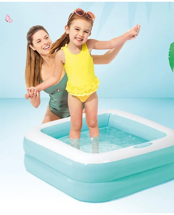Intex Wet Set Square Inflatable Baby Pool – 86cm x 86cm x 25cm