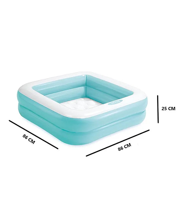 Intex Wet Set Square Inflatable Baby Pool – 86cm x 86cm x 25cm