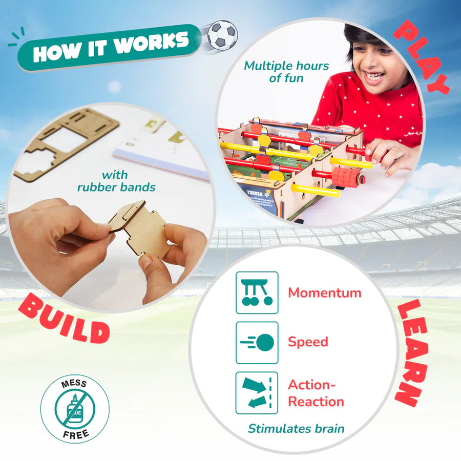 Smartivity Foosball DIY STEM Activity Kit – Build & Play Table Football Game