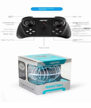 Magic Ball Globe Drone - Spherical RC Aircraft with LED Lights