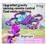 Glitter Butterfly Quadcopter Drone with Gravity Sensing Remote
