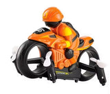 2-in-1 Flying Motorcycle Drone - Land & Air Dual Mode RC Stunt Bike