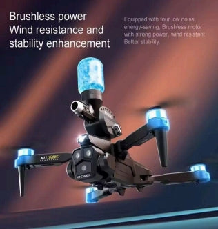 K11 MAX Drone - 8K Triple Camera Brushless Motor with Water Bomb Launcher