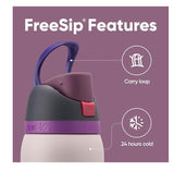 Owala FreeSip Insulated Water Bottle - color Dreamy Field.