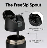 Owala FreeSip Insulated Stainless Steel Water Bottle - Black