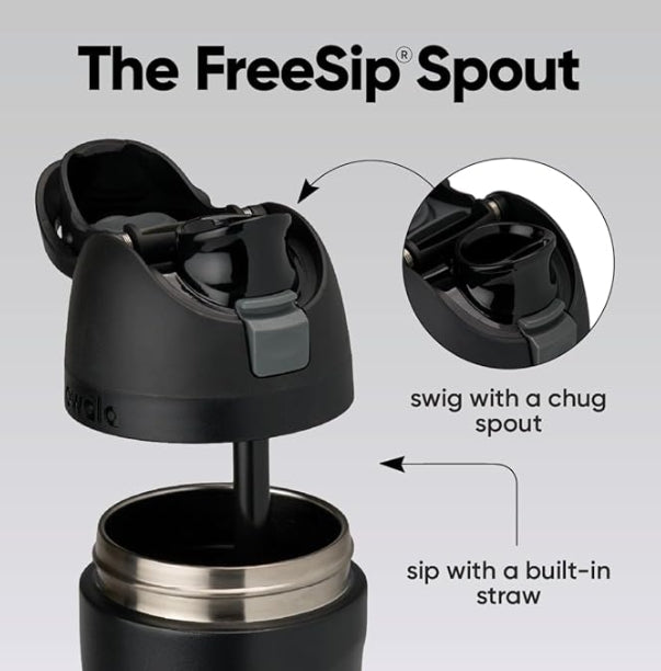 Owala FreeSip Insulated Stainless Steel Water Bottle - Black