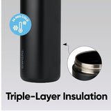 Owala FreeSip Insulated Stainless Steel Water Bottle - Black