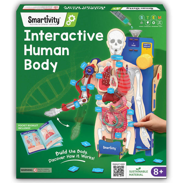 Smartivity Interactive Human Body DIY STEM Activity Kit – Build & Discover How the Body Works