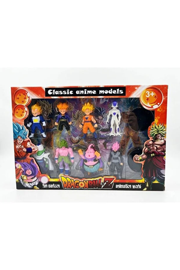 Dragon Ball Z Classic Anime Models – 8 Action Figures Set | Goku, Vegeta, Frieza & More | Ages 3+