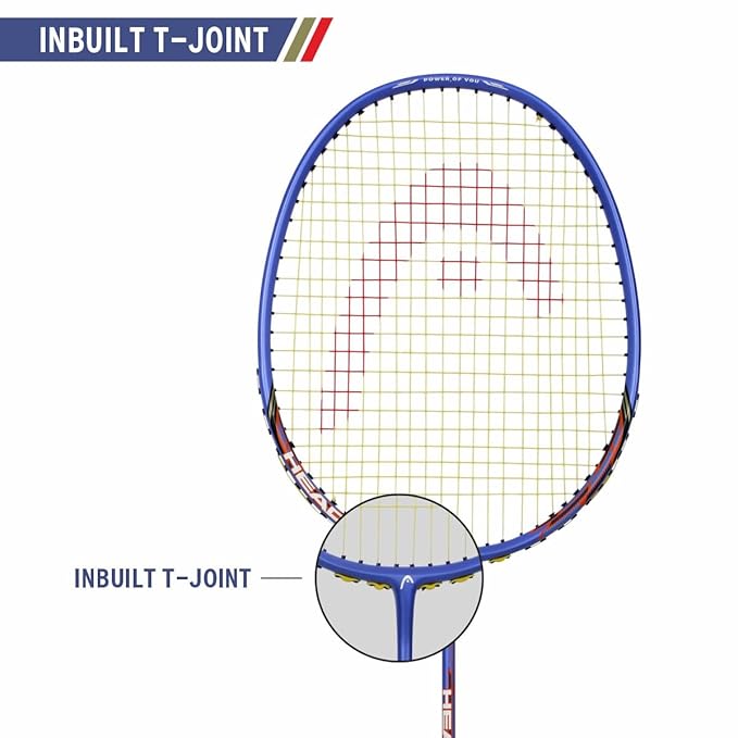 HEAD Aluminium Badminton Racquet with Inbuilt T-Joint