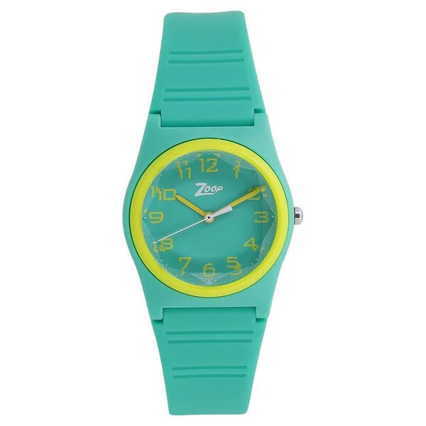 Zoop Kids Analog Watch – Teal & Yellow