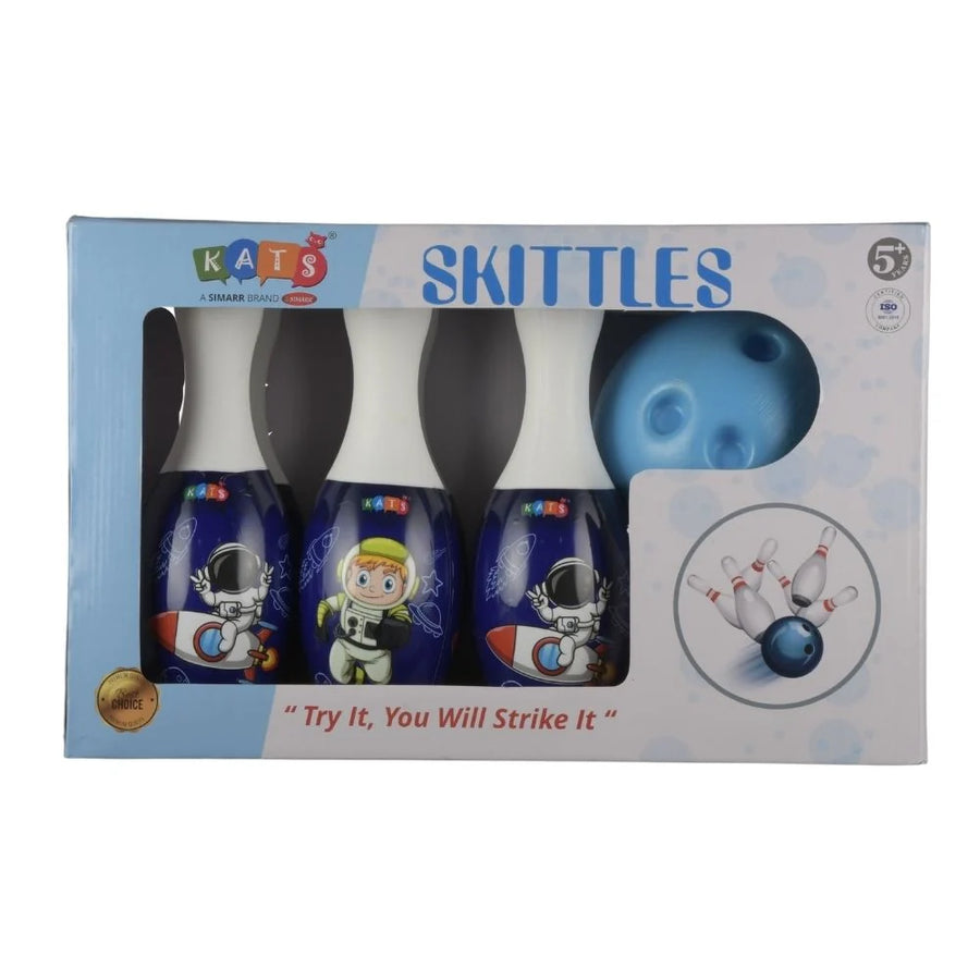 Jumbo Bowling Set Skittles - product box packaging by KATS Simarr