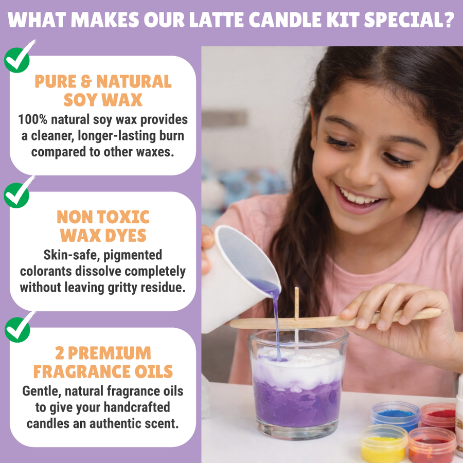 Latte Candle Making Kit by Kalakaram
