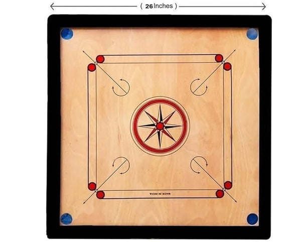 Carrom Board 26x26 Inch with Carrom Coins