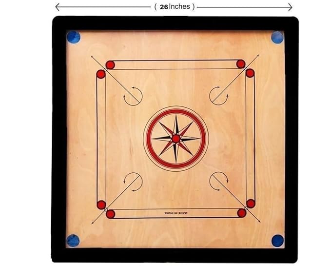 Carrom Board 26x26 Inch with Carrom Coins