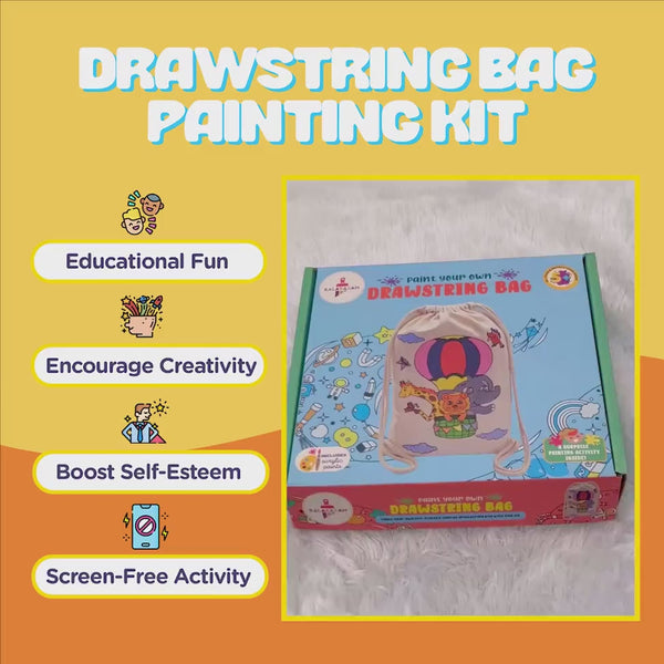 Paint Your Own Drawstring Bag Kit by Kalakaram