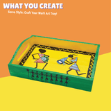 Paint Your Own Warli Art Serving Tray by Kalakaram