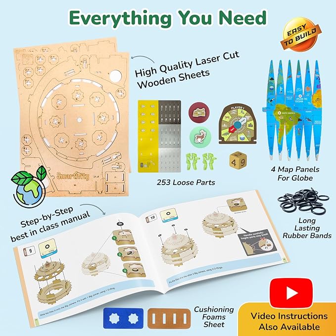 Smartivity Globe Trotters – Build & Race Around the World STEM Kit