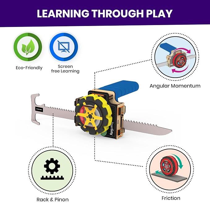 Smartivity Crazy Wheels – Build & Launch DIY STEM Activity Kit