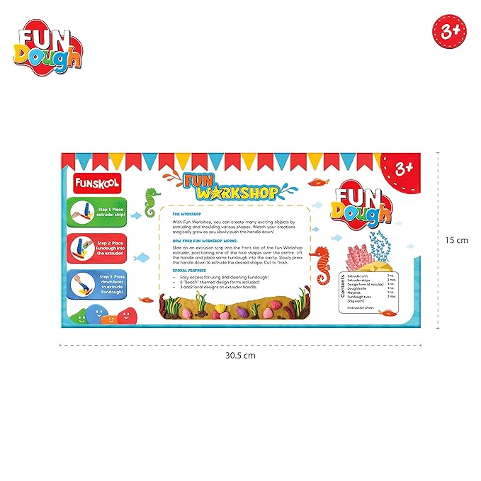 Funskool Fun Doh Fun Workshop Set - Under the Sea (3 Tubs)
