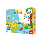 Funskool Fun Doh Roll & Stamp Set - 4 Tubs (Animals Theme)