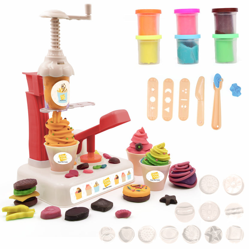 Scoop n Play Ice Cream Dough Playset - Shape Mold Create