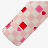Owala FreeSip Checker Hearts - checkerboard body pattern close-up