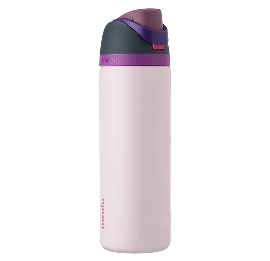 Owala FreeSip lavender purple water bottle front view white background