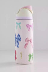 Owala FreeSip 32oz Bows Edition - front view grey background duplicate