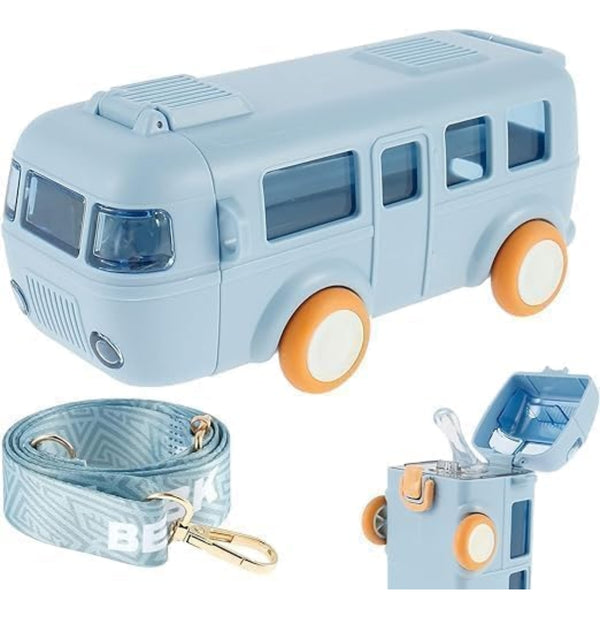 Amazon listing - bus water bottle blue