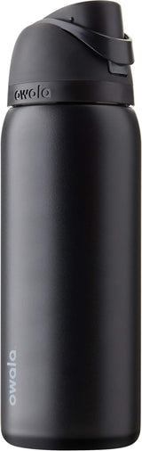 Owala FreeSip black - full bottle white background