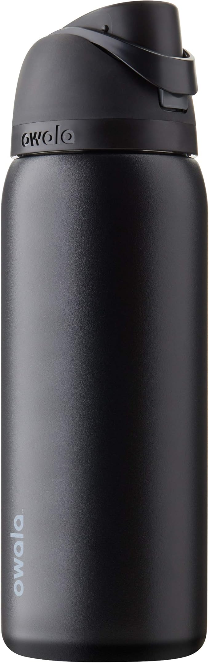 Owala FreeSip black - full bottle white background