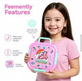 Kids lunch box all 8 designs - Dinosaur Space, Car, Game, Football, Unicorn, Mermaid, Cat