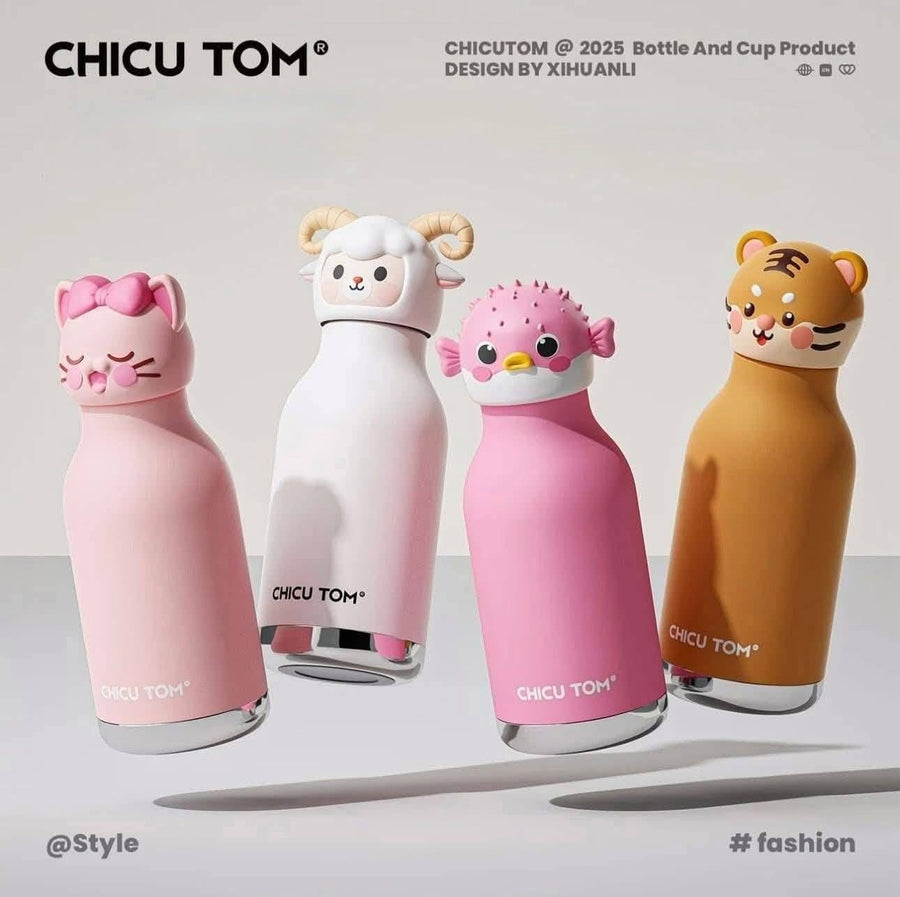 Chicu Tom Dinosaur bottle in jungle setting