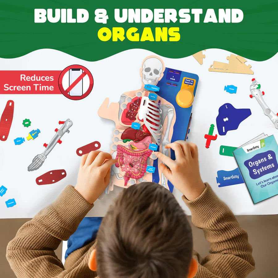 Smartivity Interactive Human Body DIY STEM Activity Kit – Build & Discover How the Body Works