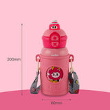 Cello kidzbee duo buddy 500 ml Steel Sipper (Pack of 1, Pink)