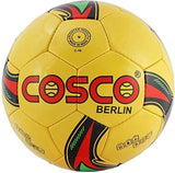 Cosco Berlin Football – Size 5 | Yellow-Red-Black | Made in India