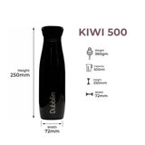 Dubblin Kiwi Premium Stainless Steel Double Wall Vacuum Insulated BPA Free Water Bottle,