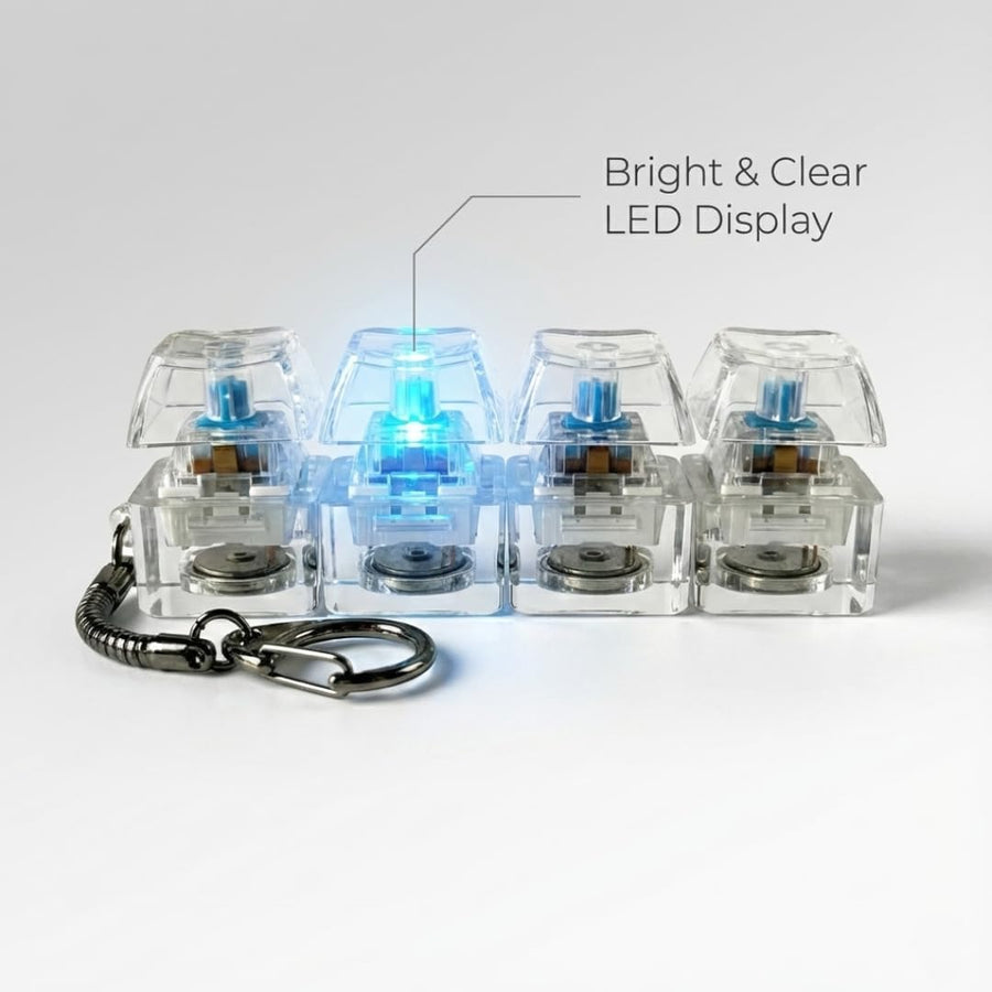Mechanical Keyboard Switch LED Stress Relief Keychain