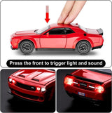 Dodge Challenger SRT diecast red full car view
