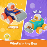 Bloomingo Astro Diggers Push & Go Cars – No Battery Toy for Kids 3+