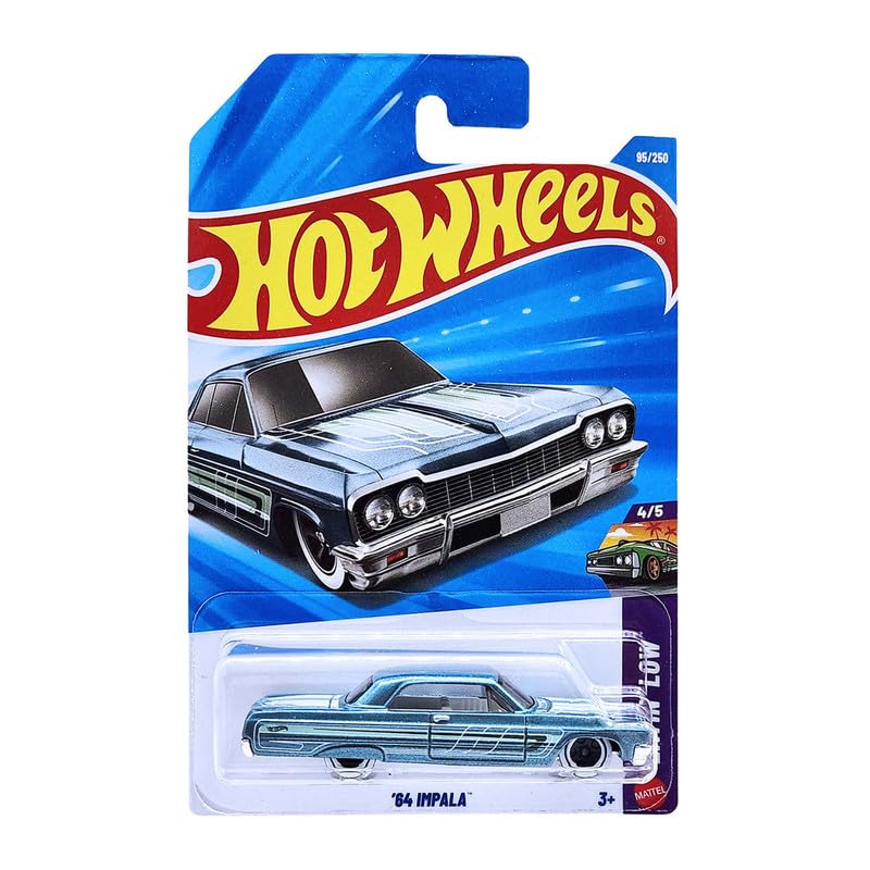 Hot Wheels '64 Impala HW Lows Die-Cast Toy Car (95/250) - Light Blue